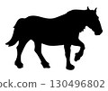 Horse silhouette 130496802