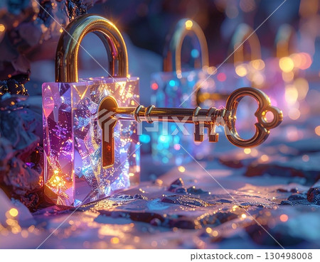 水晶的秘密-閃亮的鑰匙和魔法鎖 水晶的秘密-閃亮的鑰匙和魔法鎖 130498008