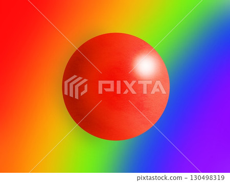 Flag of LGBT Pride, Japan waving at colorful background. Freedom and love, activism, community concept. Pride month. 3d illustration 130498319