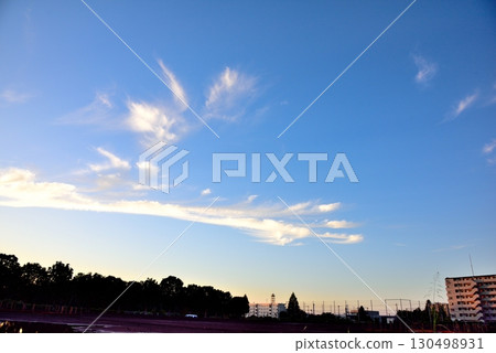 A clear autumn sky A clear autumn sky 130498931