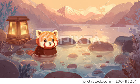 小熊貓泡溫泉 130499214