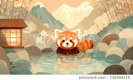 小熊貓泡溫泉 130499219