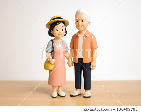 老年夫婦夏裝 130499783