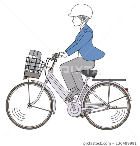 騎自行車的男學生 騎自行車的男學生 130499991
