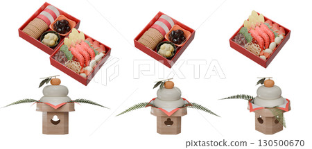 火神餅和禦節料理透明背景材料 130500670