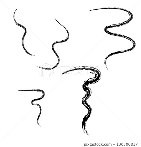 Steam line set illustration material 130500817