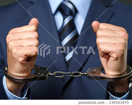 逮捕手銬罪犯 130501655