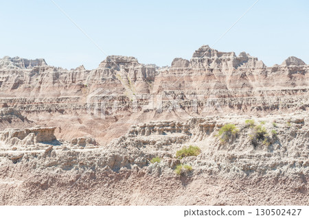 Rocky landscape of Badlands national park 130502427