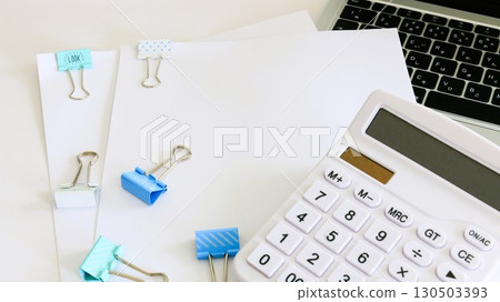 Business image desk work document creation 16:9 Business image desk work document creation 16:9 130503393