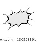 Simple bomb speech bubble 3D graphic material manga png 130503591