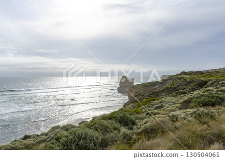 Beautiful ocean lookout on the Twelve Apostles at the Great Ocean Road in Victoria, Australia. 130504061