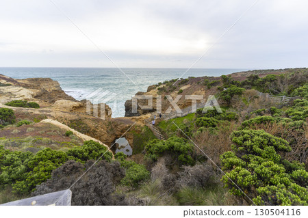 The Grotto is a sinkhole geological formation and tourist attraction at the Great Ocean Road outside Port Campbell, Victoria, Australia. 130504116