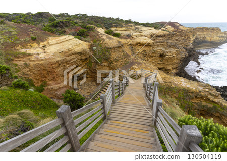 The Grotto is a sinkhole geological formation and tourist attraction at the Great Ocean Road outside Port Campbell, Victoria, Australia. 130504119