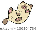 Rolling cat (brown Siamese) 130504734
