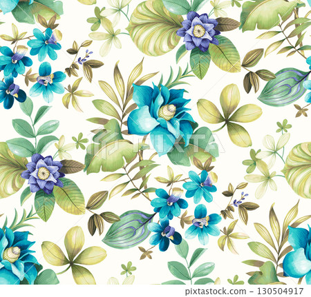 Assorted Artistic Floral And Botanical Patterned Decorative Paper Collection 130504917
