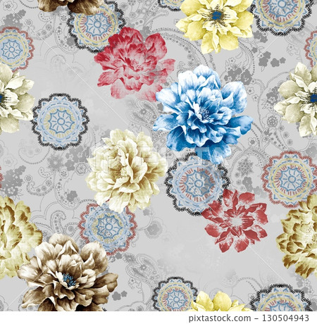 Assorted Artistic Floral And Botanical Patterned Decorative Paper Collection Assorted Artistic Floral And Botanical Patterned Decorative Paper Collection 130504943