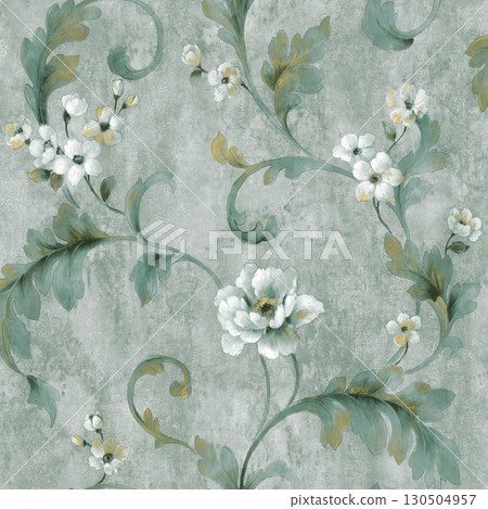 Assorted Artistic Floral And Botanical Patterned Decorative Paper Collection Assorted Artistic Floral And Botanical Patterned Decorative Paper Collection 130504957
