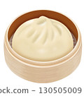 Chinese steamed buns in a steamer 130505009