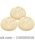 Three delicious looking steamed buns 130505016