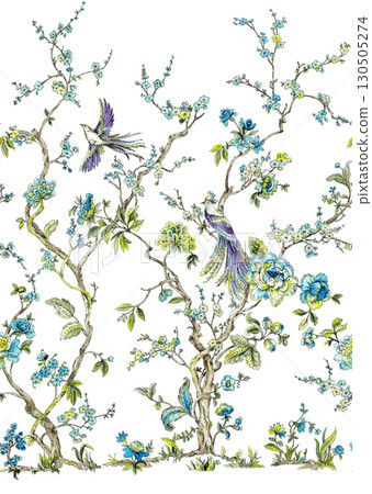 Assorted Artistic Floral And Scenic Patterned Decorative Paper Collection 130505274