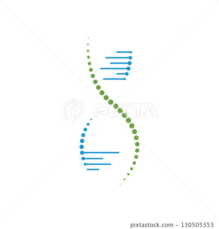 DNA illustration logo vector DNA illustration logo vector 130505353
