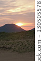 Mountain dyed in the morning sun 130505578