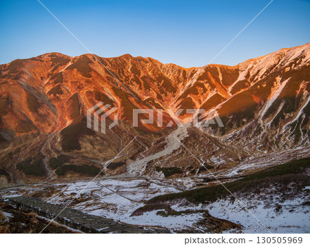Mount Tateyama in early winter (towards Raichozawa) Mount Tateyama in early winter (towards Raichozawa) 130505969