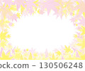 Watercolor autumn leaves, autumn leaf frame 06 130506248