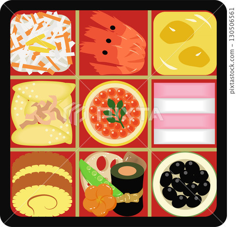 Simple Overhead View Osechi 130506561