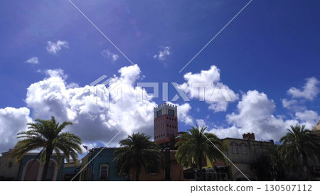 Depot Island and the blue sky in Mihama, Chatan Town, Okinawa Prefecture 130507112