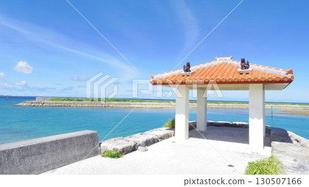Depot Island and the blue sky in Mihama, Chatan Town, Okinawa Prefecture 130507166