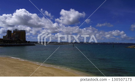 Depot Island and the blue sky in Mihama, Chatan Town, Okinawa Prefecture 130507173