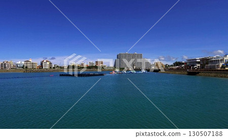 Depot Island and the blue sky in Mihama, Chatan Town, Okinawa Prefecture 130507188