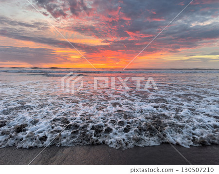 Pink color sunset sky 130507210