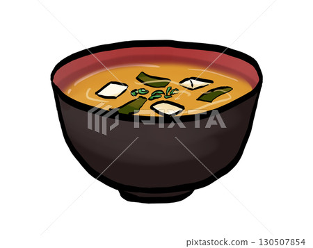 味噌湯插圖(筆觸)簡單 味噌湯插圖(筆觸)簡單 130507854
