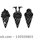 Terrible Halloween Ice Cream, black stencil 130509803