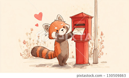 小熊貓寄信 130509863