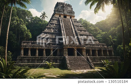 夕陽照亮的佛塔 130510184