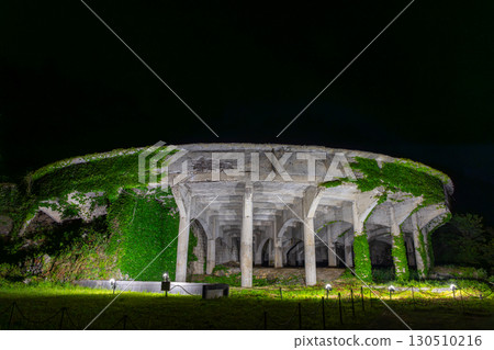 新潟縣佐渡市相川北澤町佐渡金山選礦廠遺址北澤浮選廠濃縮機照明 130510216