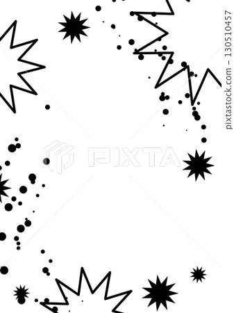 卡通風格爆炸與星星效果框架 卡通風格爆炸與星星效果框架 130510457