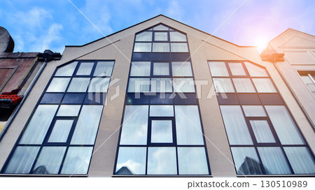 A modern tenement house in the city. 130510989