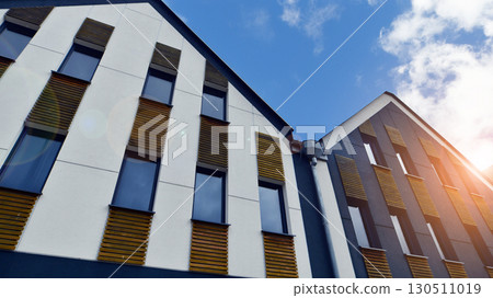 A modern tenement house in the city. 130511019