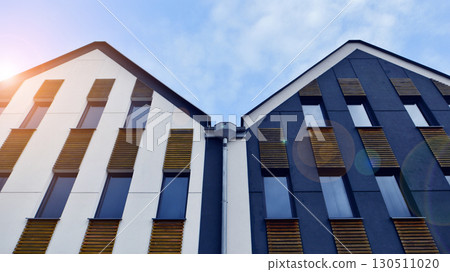 A modern tenement house in the city. A modern tenement house in the city. 130511020