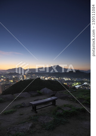 鳥取縣米子市的夏季，從伯耆大山和米子城遺址欣賞日出 130511084