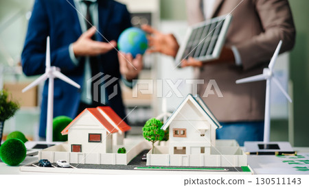 Real estate broker agent presenting and consult to customer to decision making sign insurance form agreement, home model Real estate broker agent presenting and consult to customer to decision making sign insurance form agreement, home model 130511143
