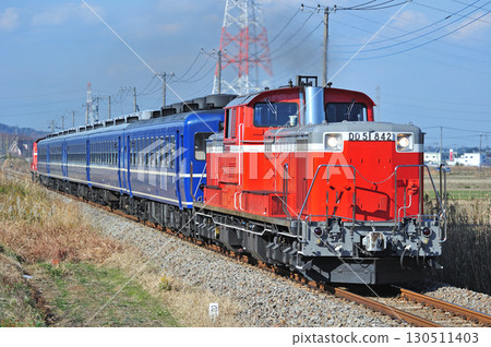 忠犬八公線 松久淀 JR東日本 DD51-842 + 12系 + DD51-888 (高崎) 忠犬八公訓練 130511403