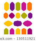 Frame Borders, Ornamental Arabic Label Shapes 130511921