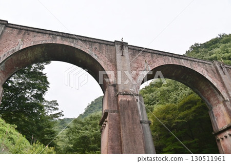 Meganebashi Bridge, the symbol of the old Usui Line 130511961