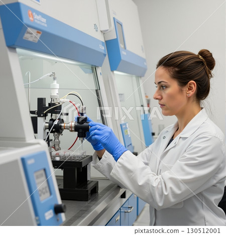 Laboratory technician at device 130512001