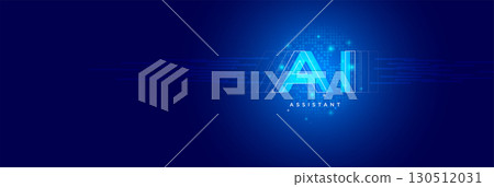 Artificial Intelligence Assistant Digital Background, Futuristic AI Concept Artificial Intelligence Assistant Digital Background, Futuristic AI Concept 130512031